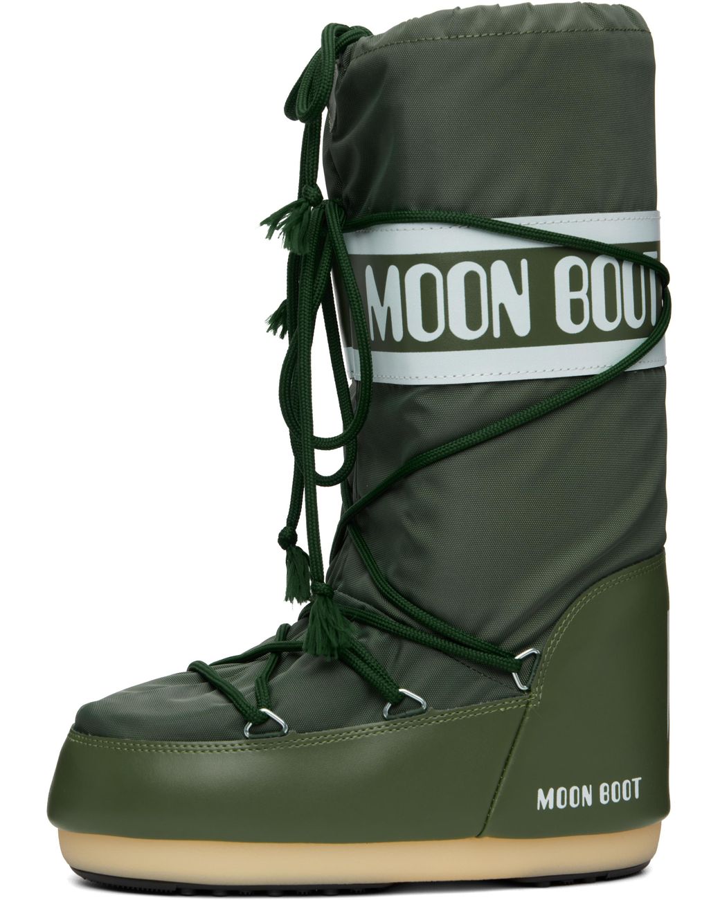 Moon Boot Icon Nylon Boots in Green for Men | Lyst