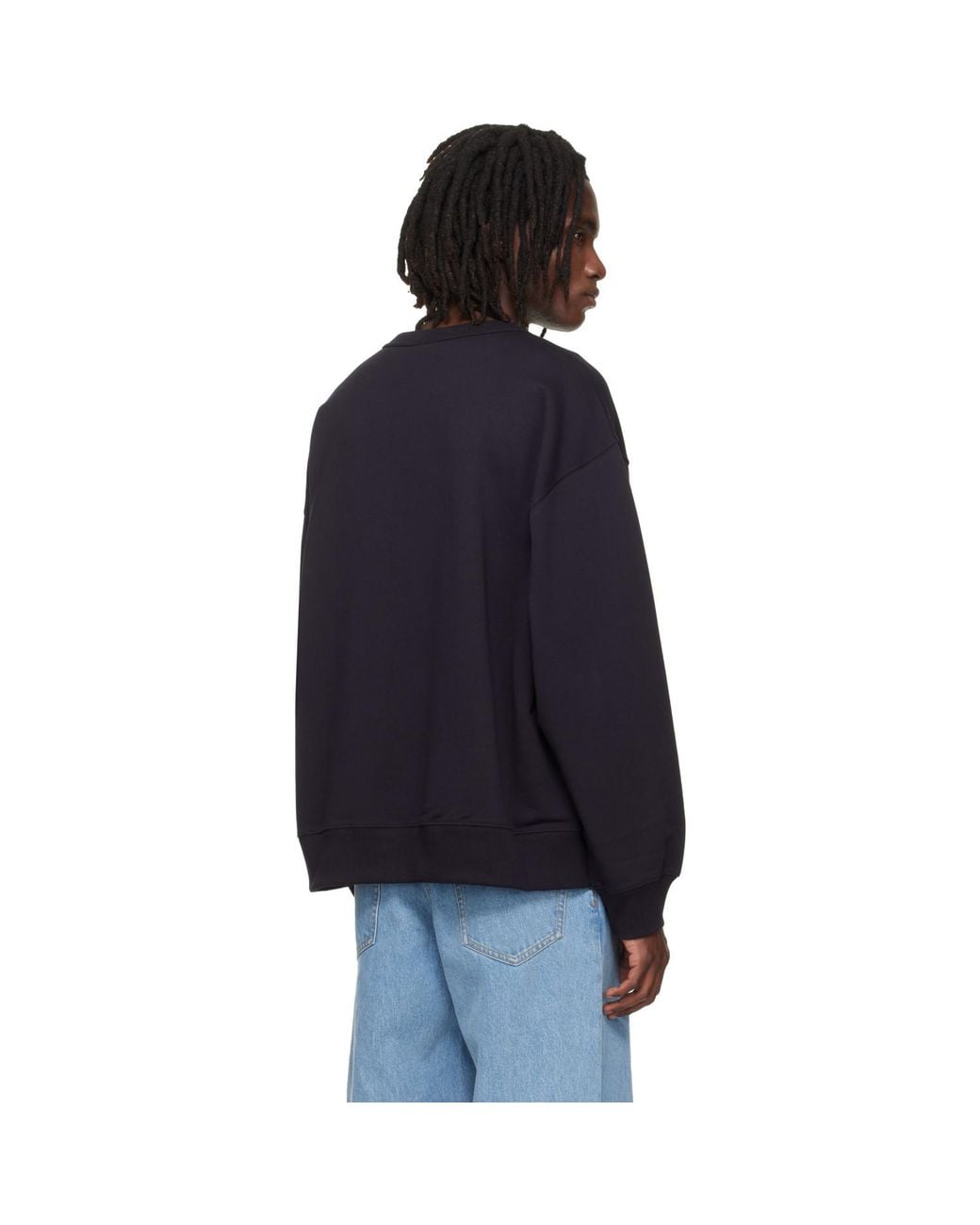 Dries Van Noten Blue Oversized Sweatshirt for men
