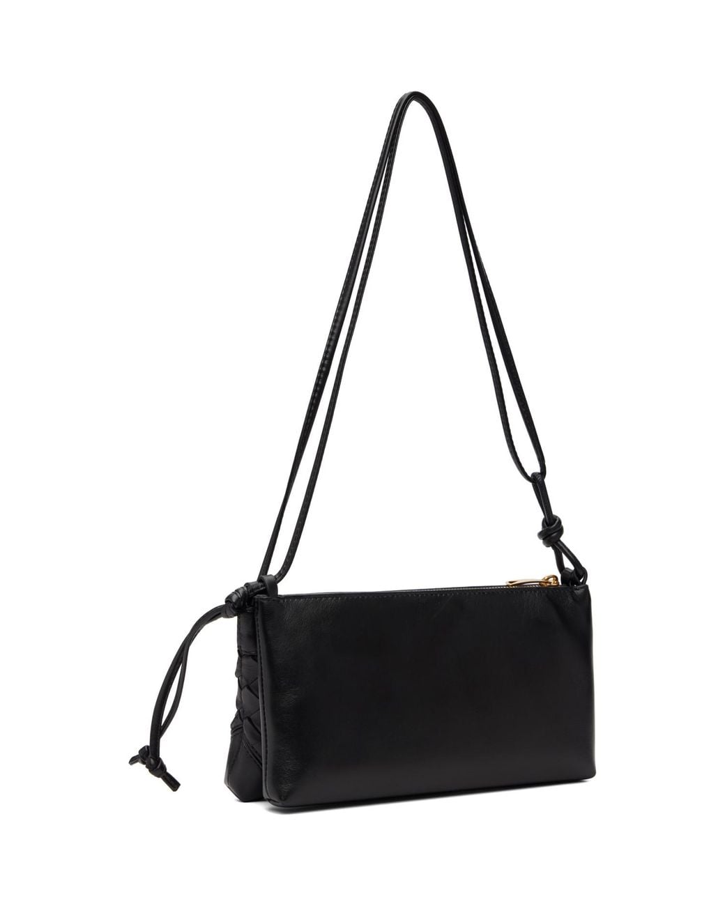Bottega Veneta Black Andiamo Double Pouch Bag
