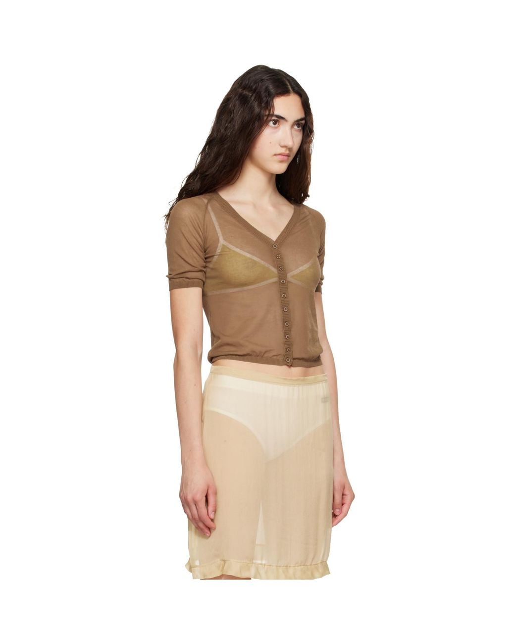 Paloma Wool Brown Nice Cardigan