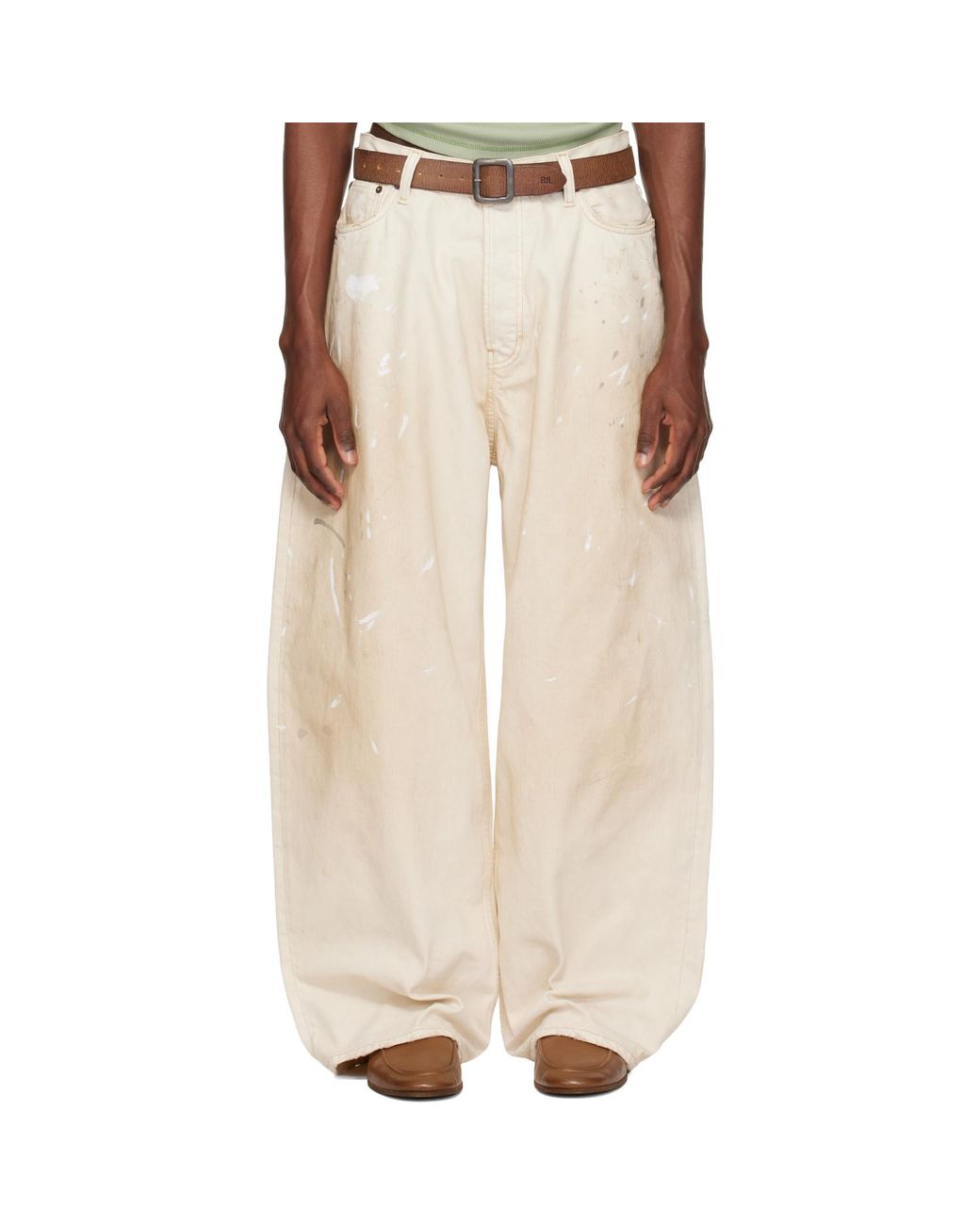 Acne Natural Off- Loose Fit 2023 Jeans for men