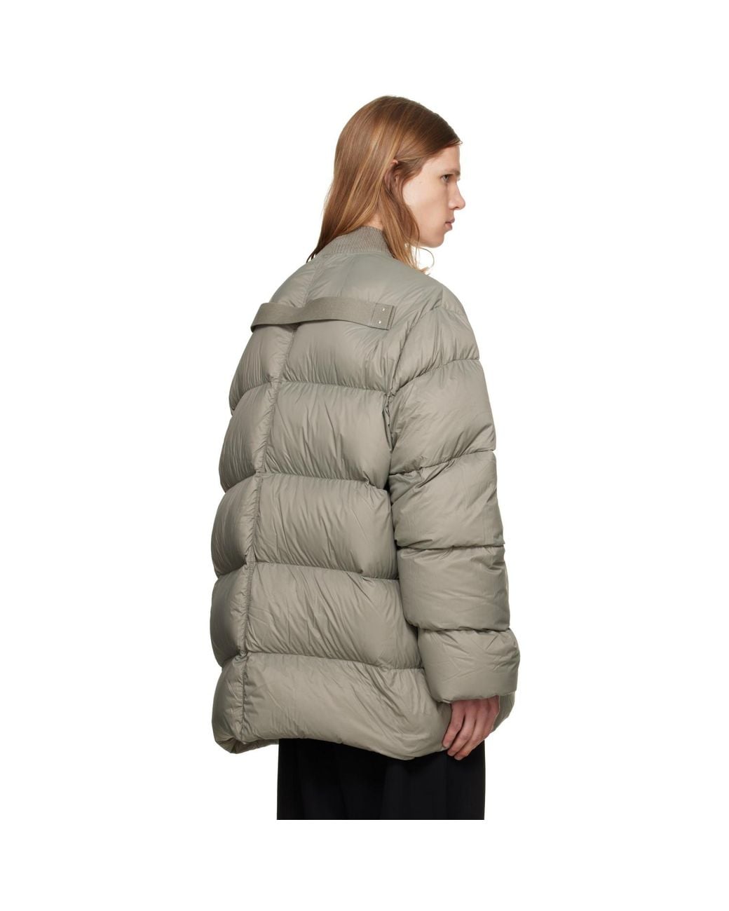 Rick Owens Gray Tower Classic Down Flight Jacket for men