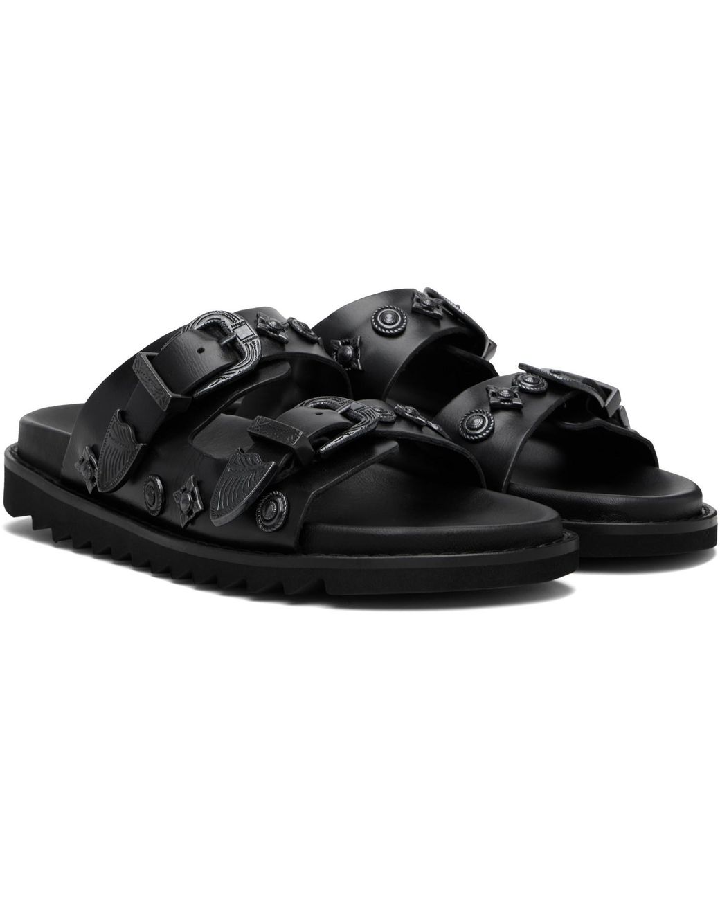 Toga Virilis Black Ssense Exclusive Aj830 Sandals for men