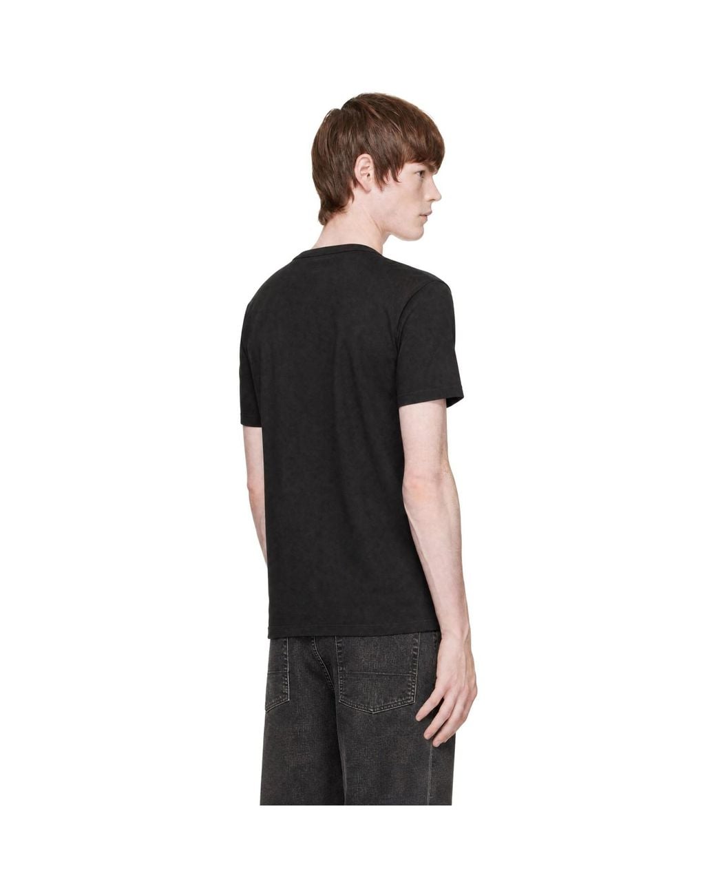 RRL Black Two-Pack Garment-Dyed Pocket T-Shirts for men