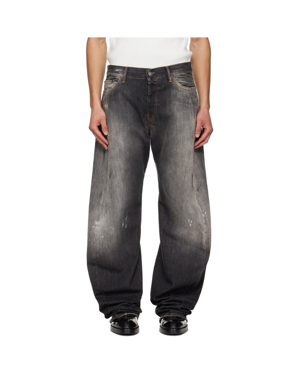 Acne Black Loose Fit 2006M Jeans for men