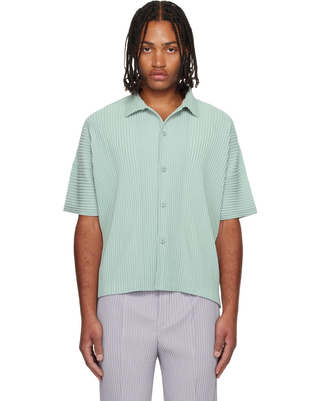 Homme Plissé Issey Miyake Monthly Colors July Shirt in Green for