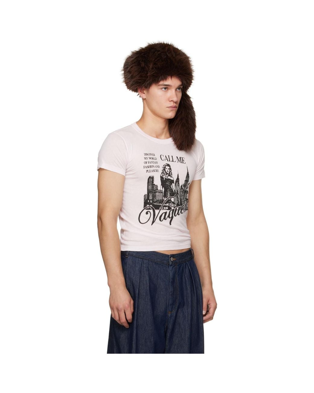 VAQUERA Blue 'Call Me' T-Shirt for men