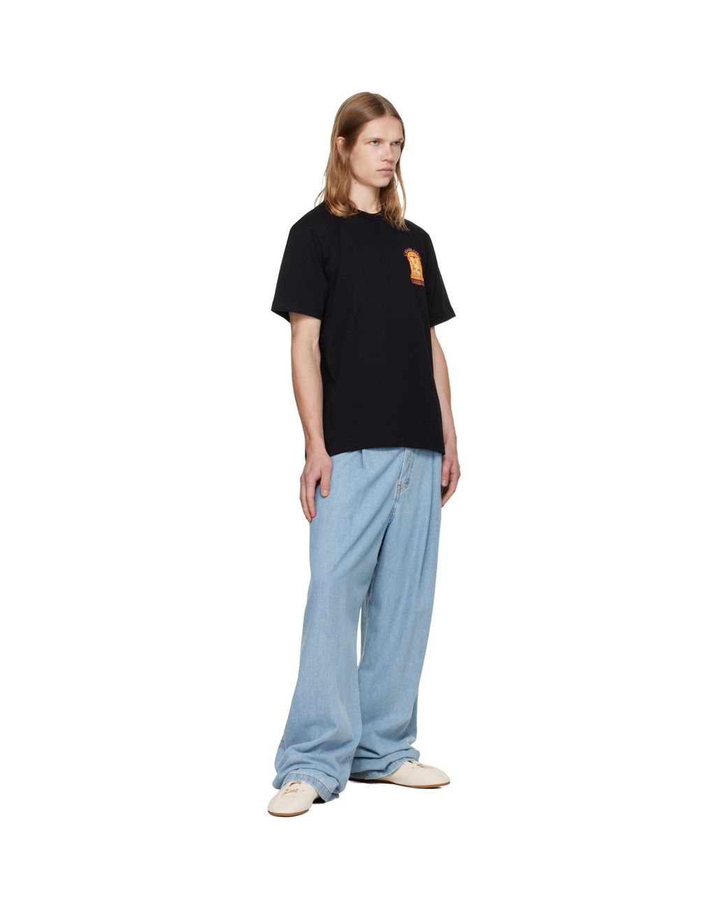 Casablanca Black Hermons Mirage Arch T-Shirt for men