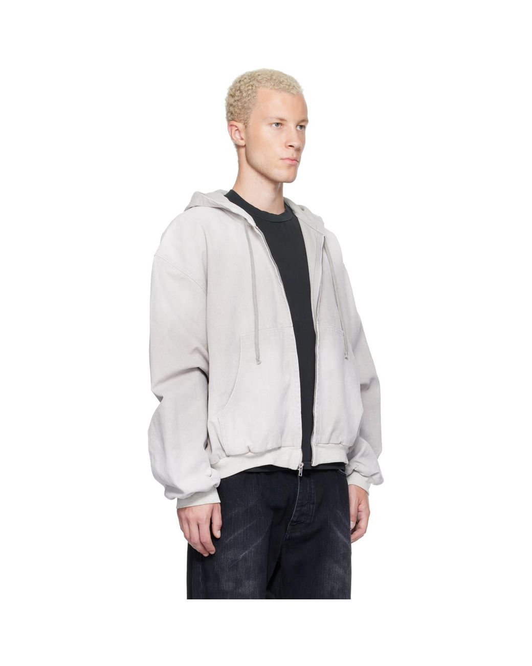 ALEXANDER DIGENOVA Gray Underground Canvas Jacket for men