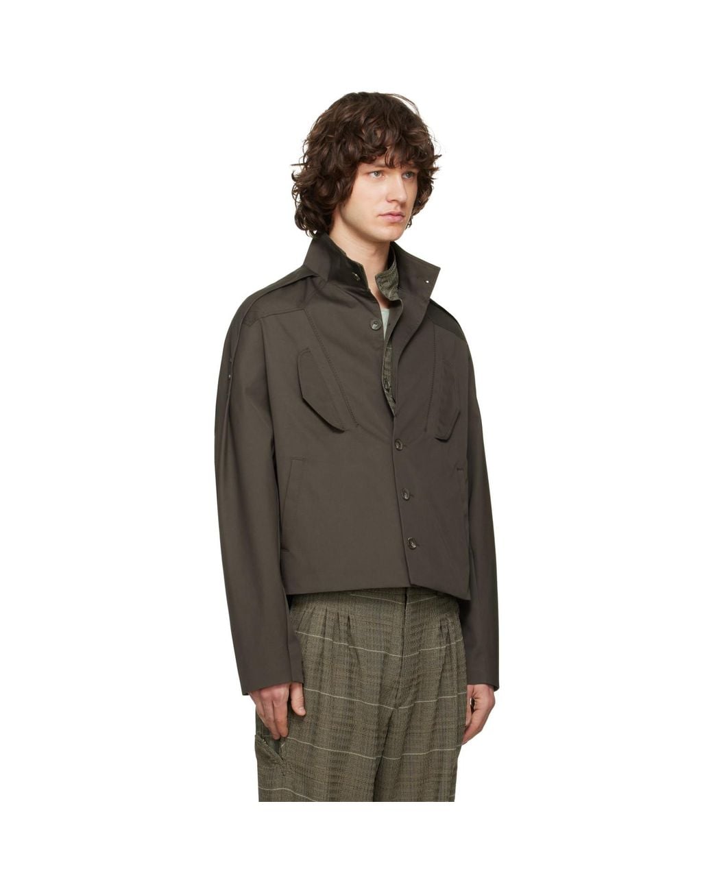 Kiko Kostadinov Black Egreta Jacket for men