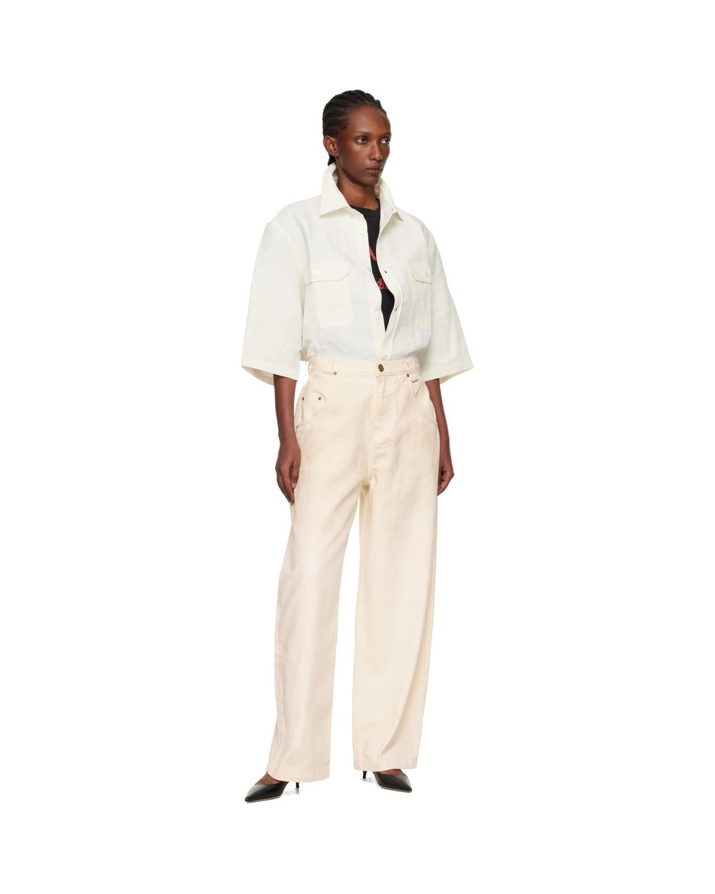 Willy Chavarria Natural Off- Corcoran Shirt