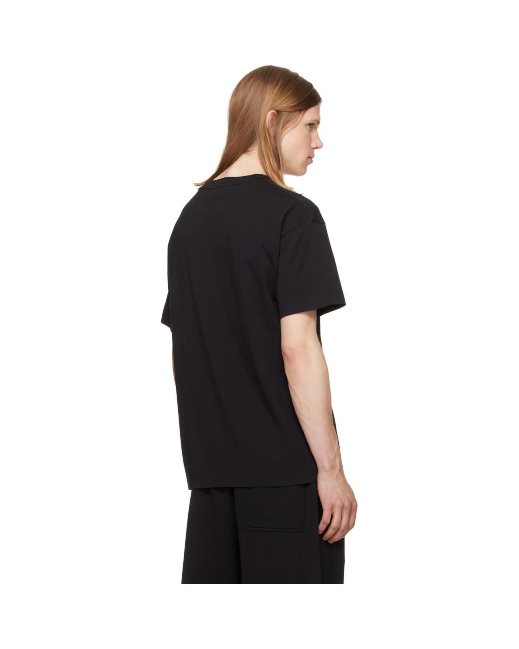 Palm Angels Black Spray Bear T-Shirt for men