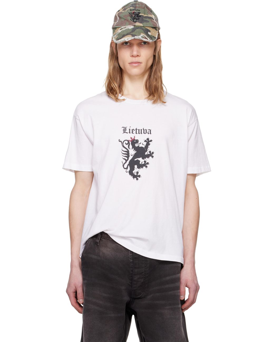 ALEXANDER DIGENOVA Lithuania Crest T-Shirt in White for Men | Lyst