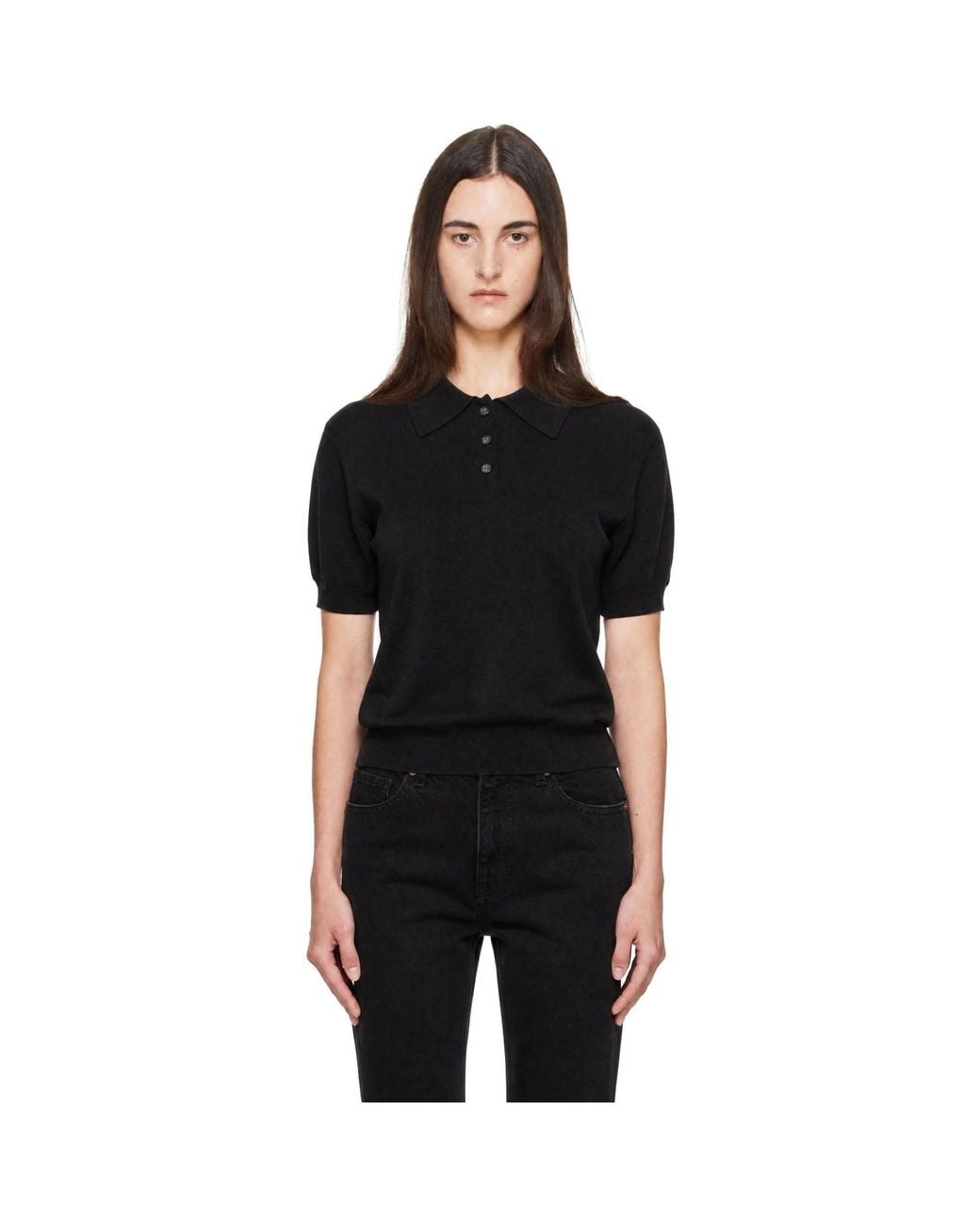High Sport Black Court Polo
