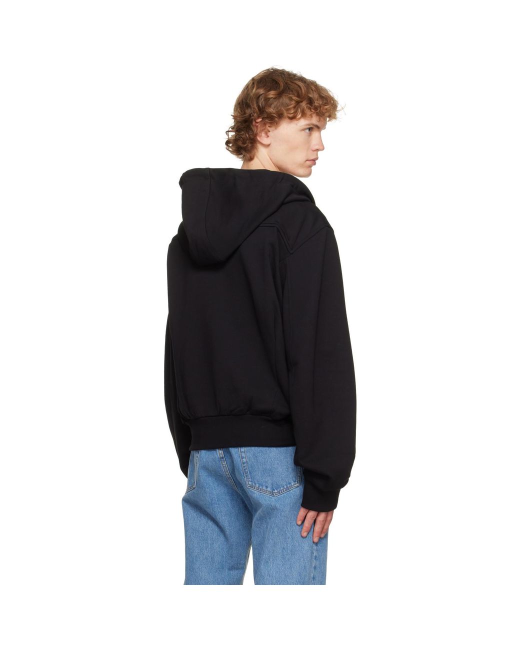 Dries Van Noten Black Zip Hoodie for men