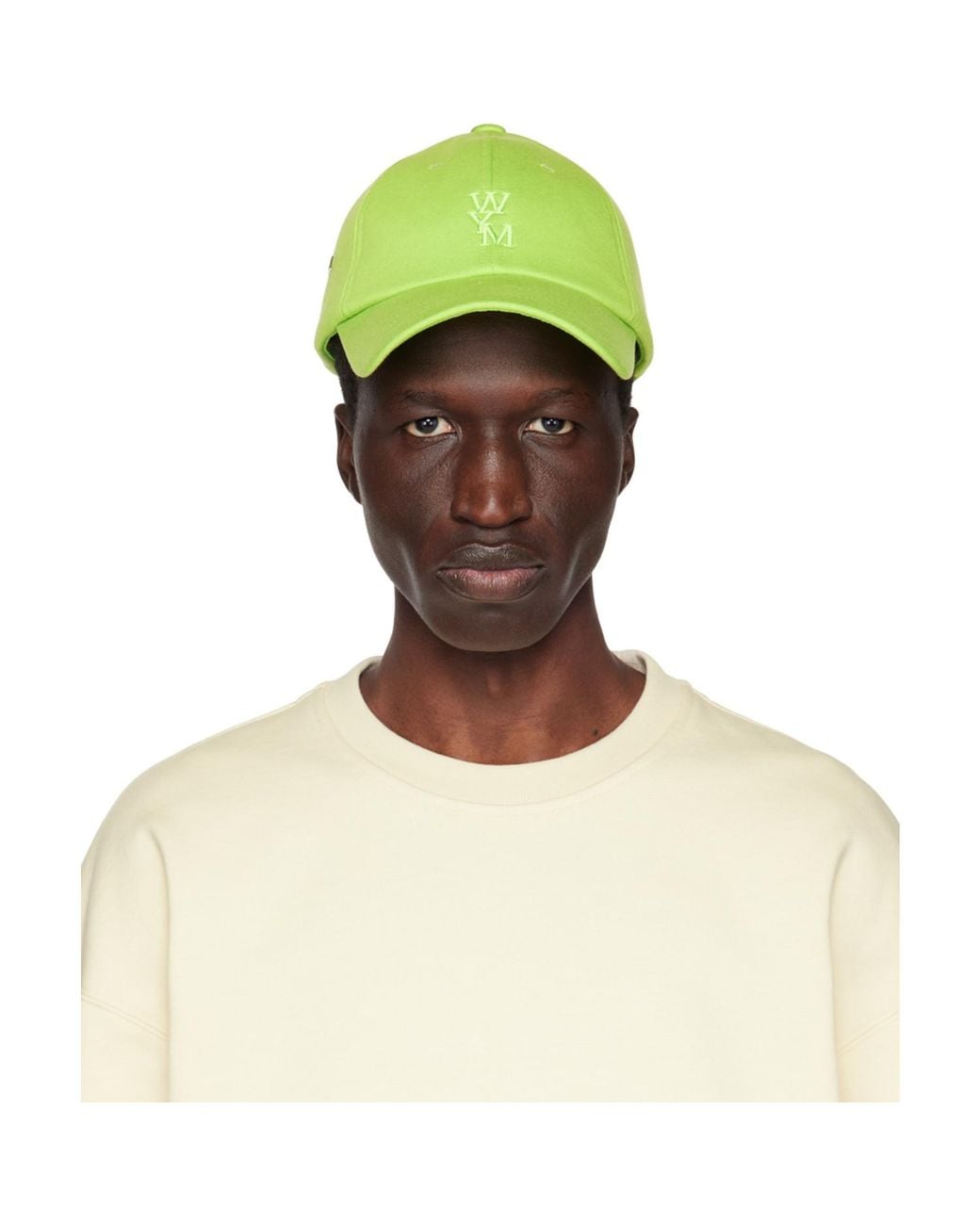 Wooyoungmi Green Embroidered Cap for men