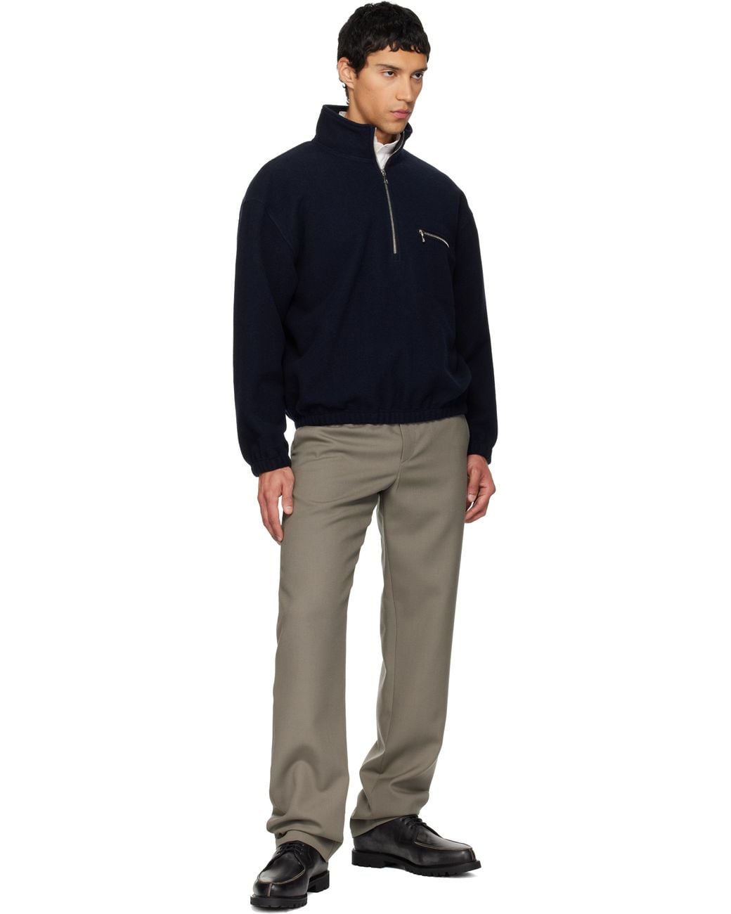 Rier Ssense Exclusive Fleece Jacket in Blue for Men | Lyst