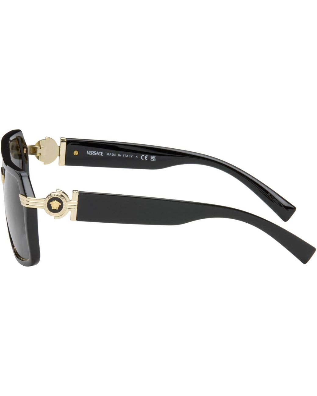 Versace Gray Vintage Icon Pilot Sunglasses for men