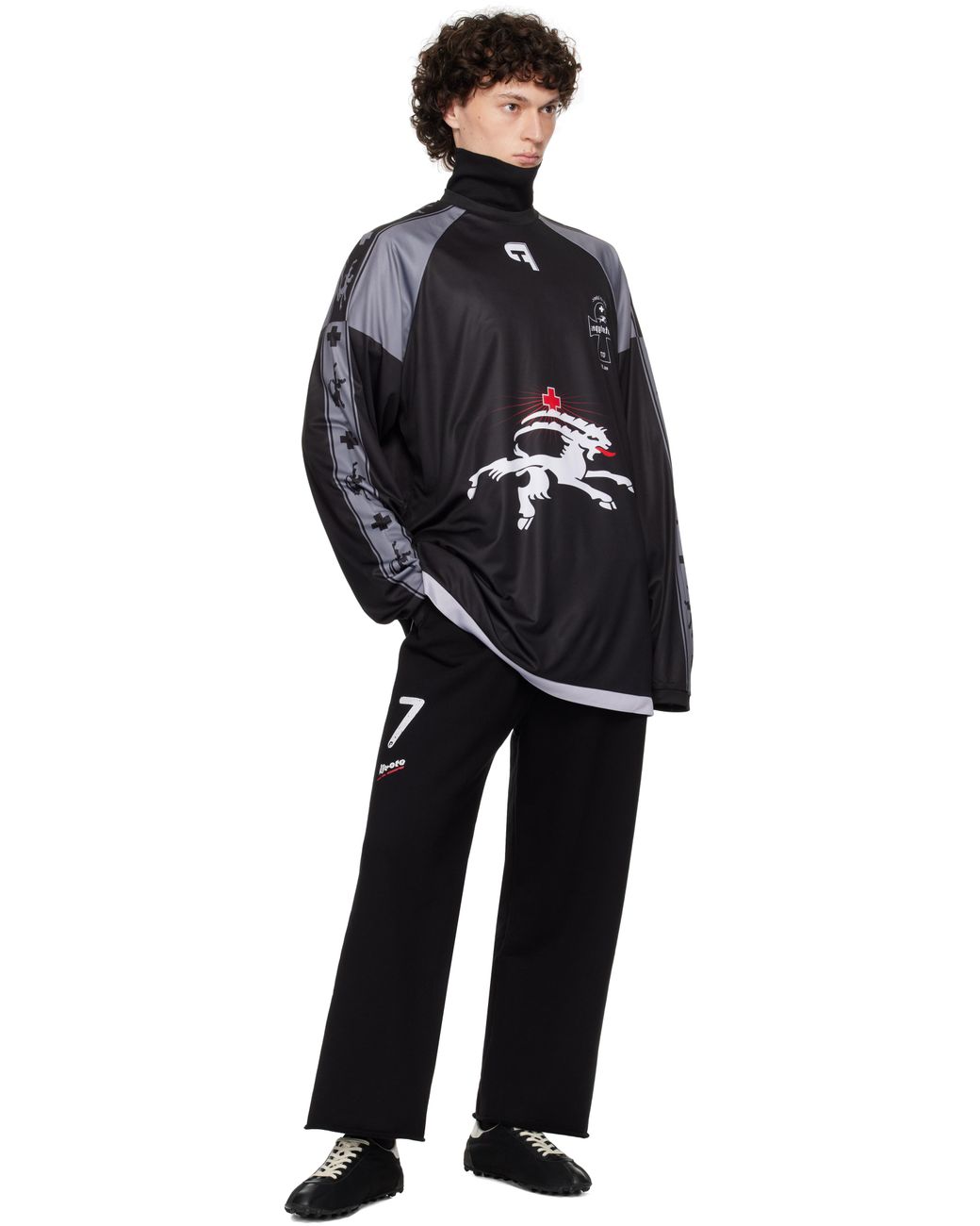 PROTOTYPES Insideout Football Long Sleeve T-Shirt in Blue for Men