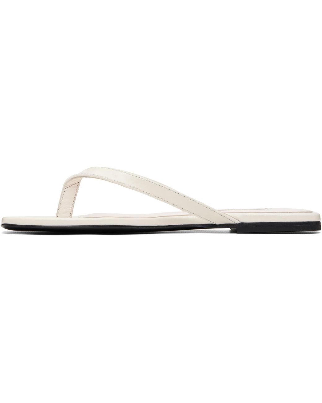 Totême White Naplack Flip-Flops