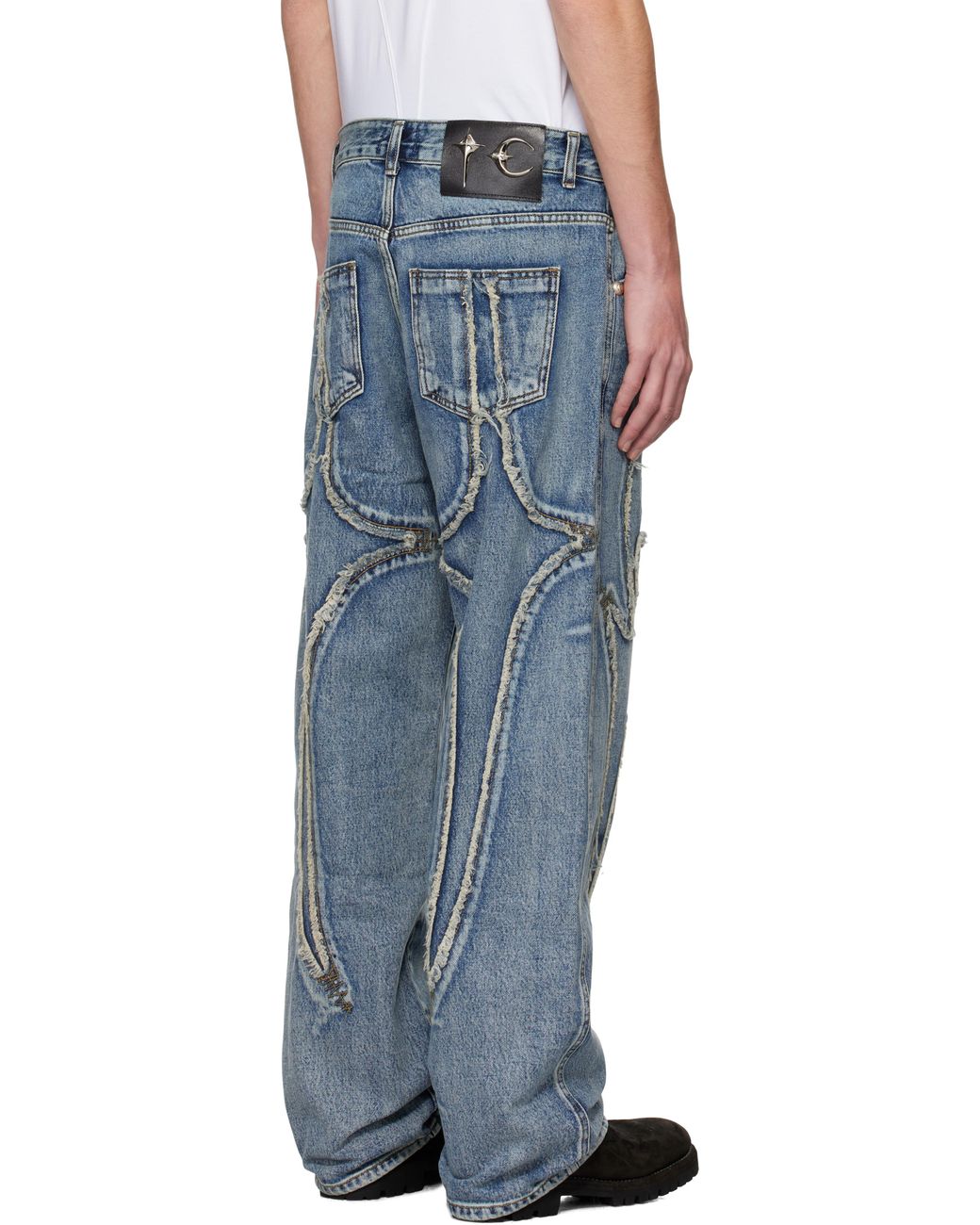THUG CLUB Laser-cut Jeans in Blue for Men | Lyst