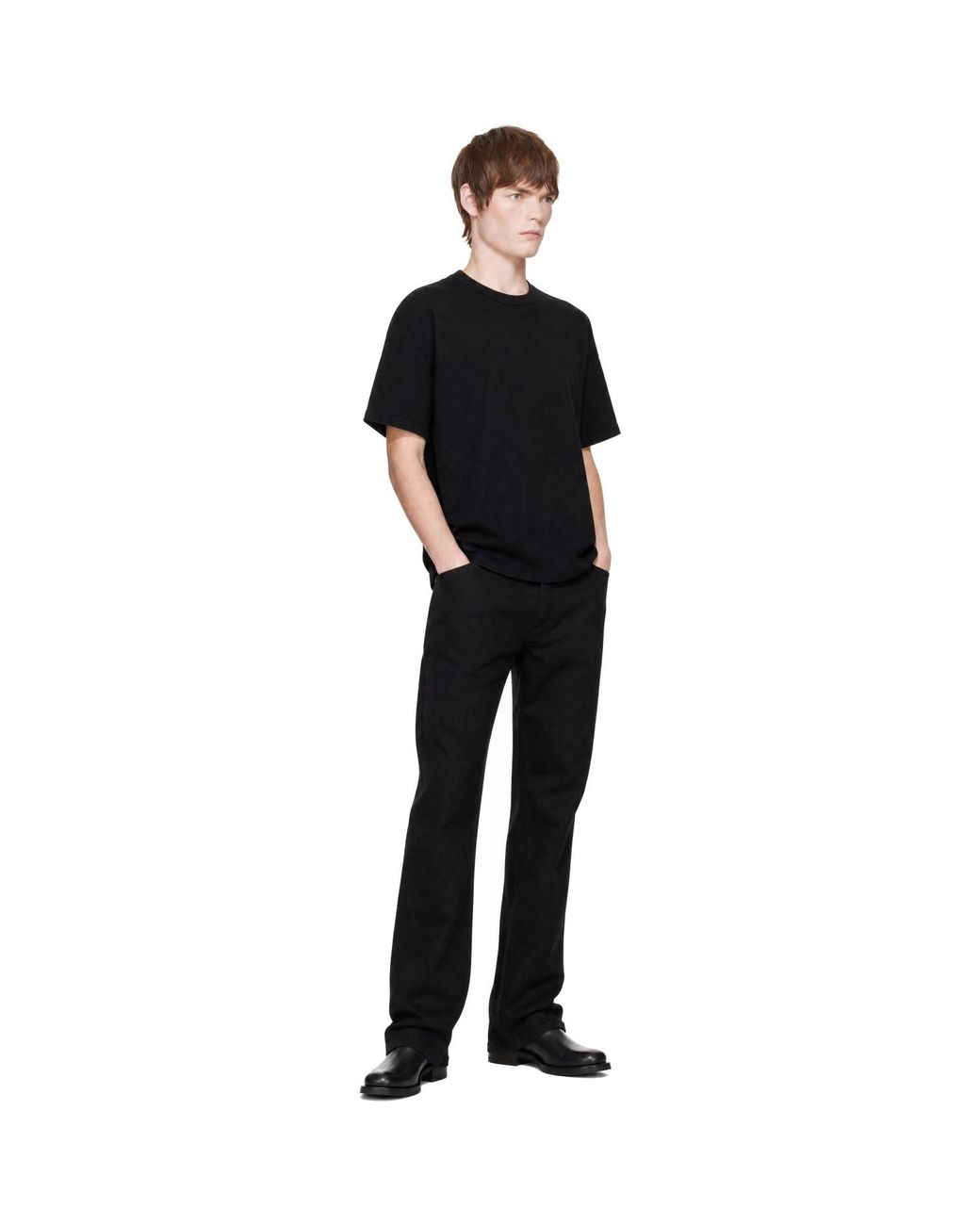 Nudie Jeans Black Steady Eddie Ii Dry Jeans for men