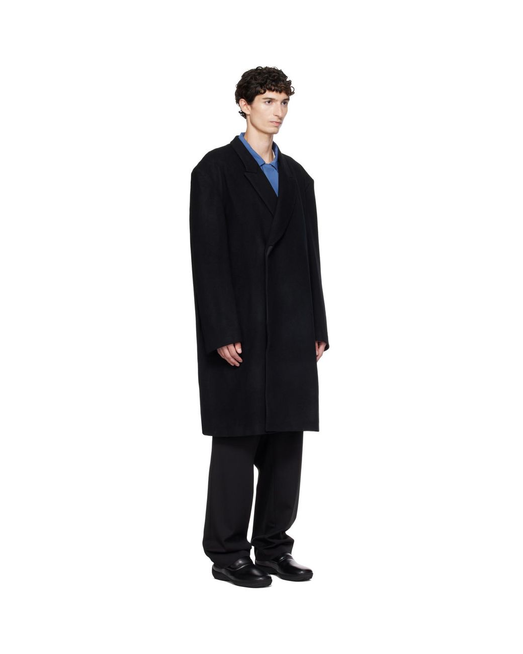 Kiko Kostadinov Black Epelde Coat for men