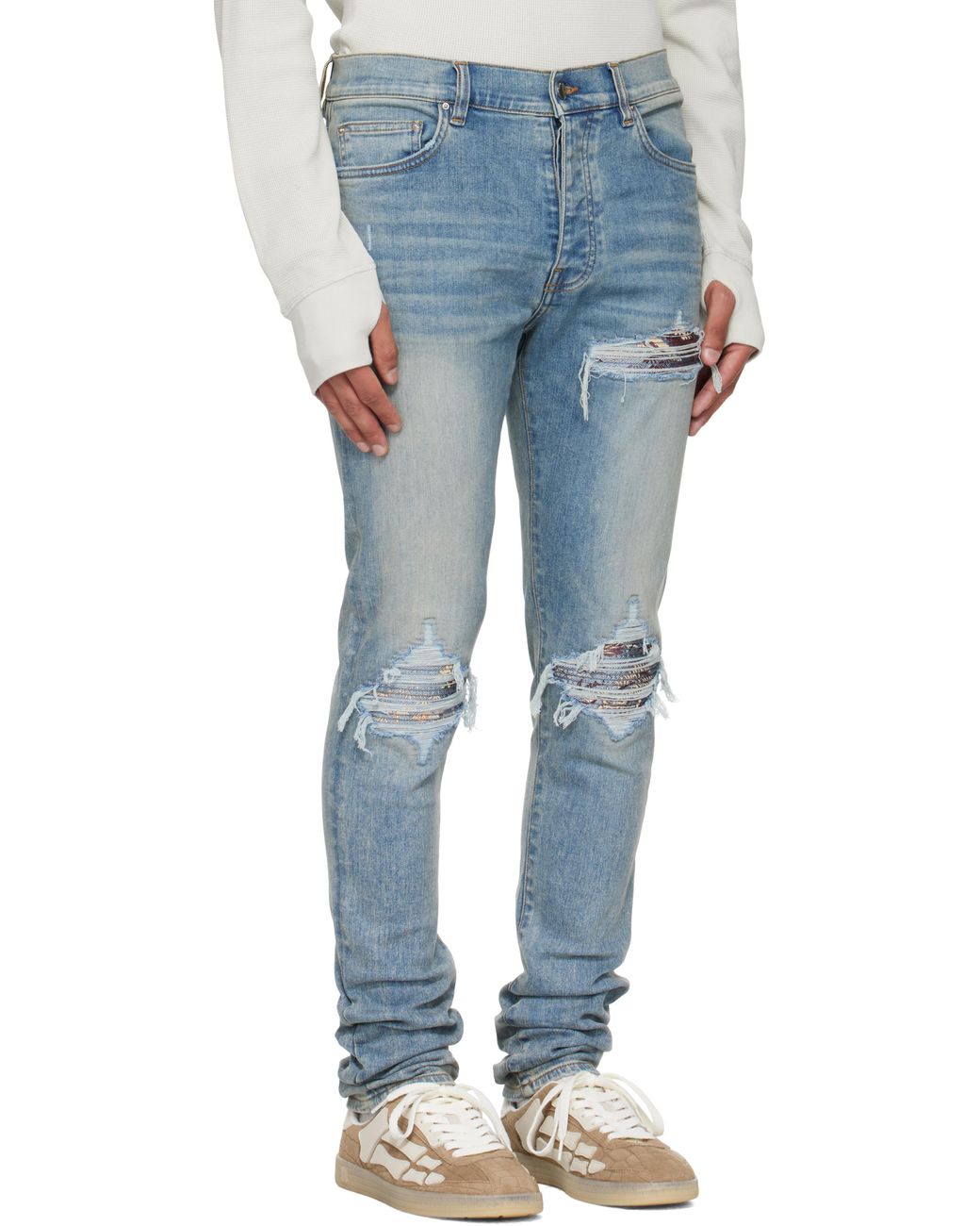 Amiri Blue Crane Mx1 Jeans for men