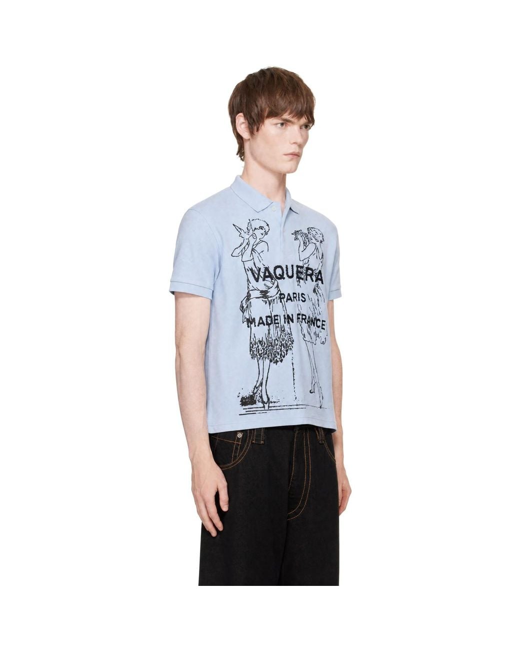 VAQUERA Blue Flapper Polo for men