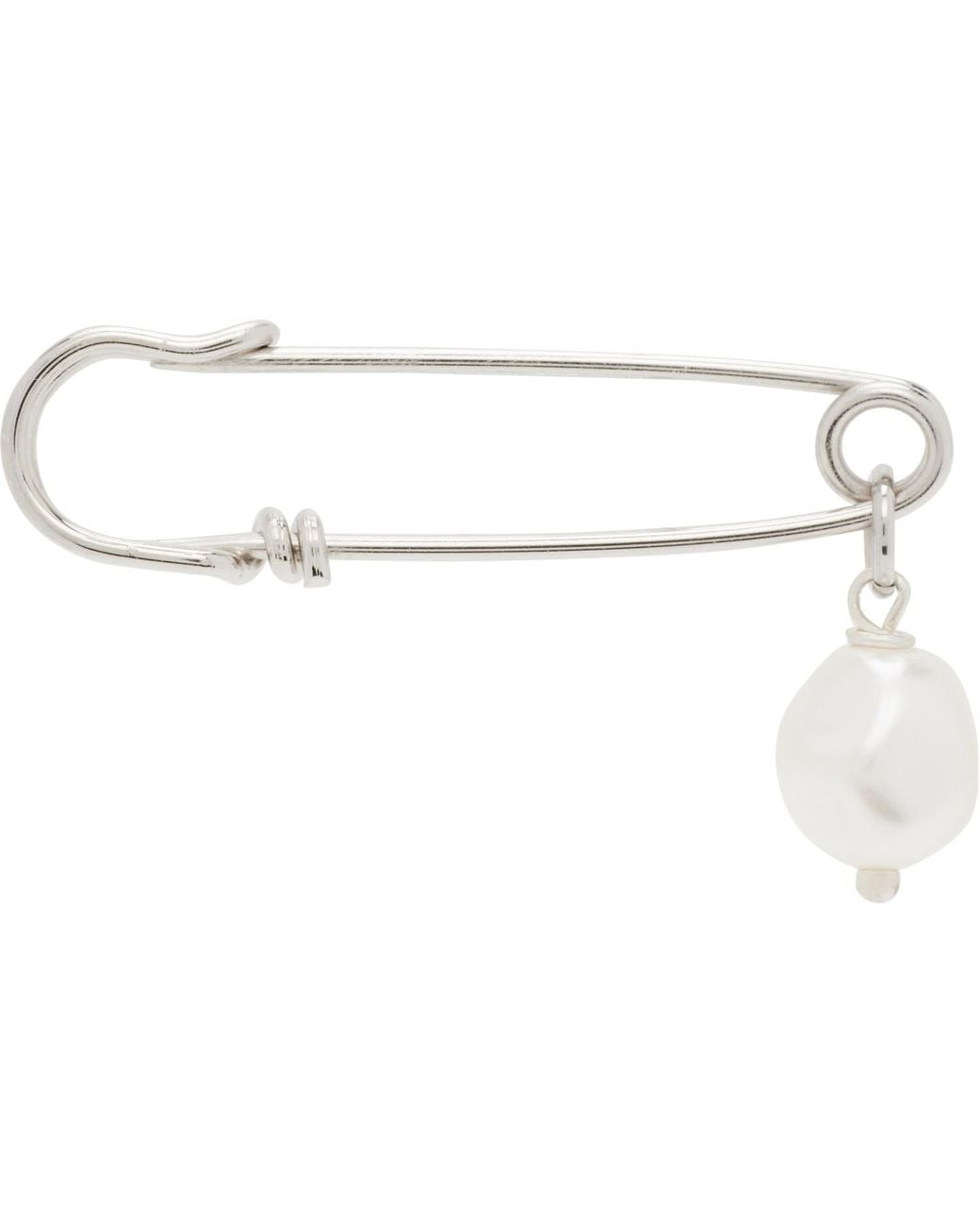Justine Clenquet White Chelsea Single Earring