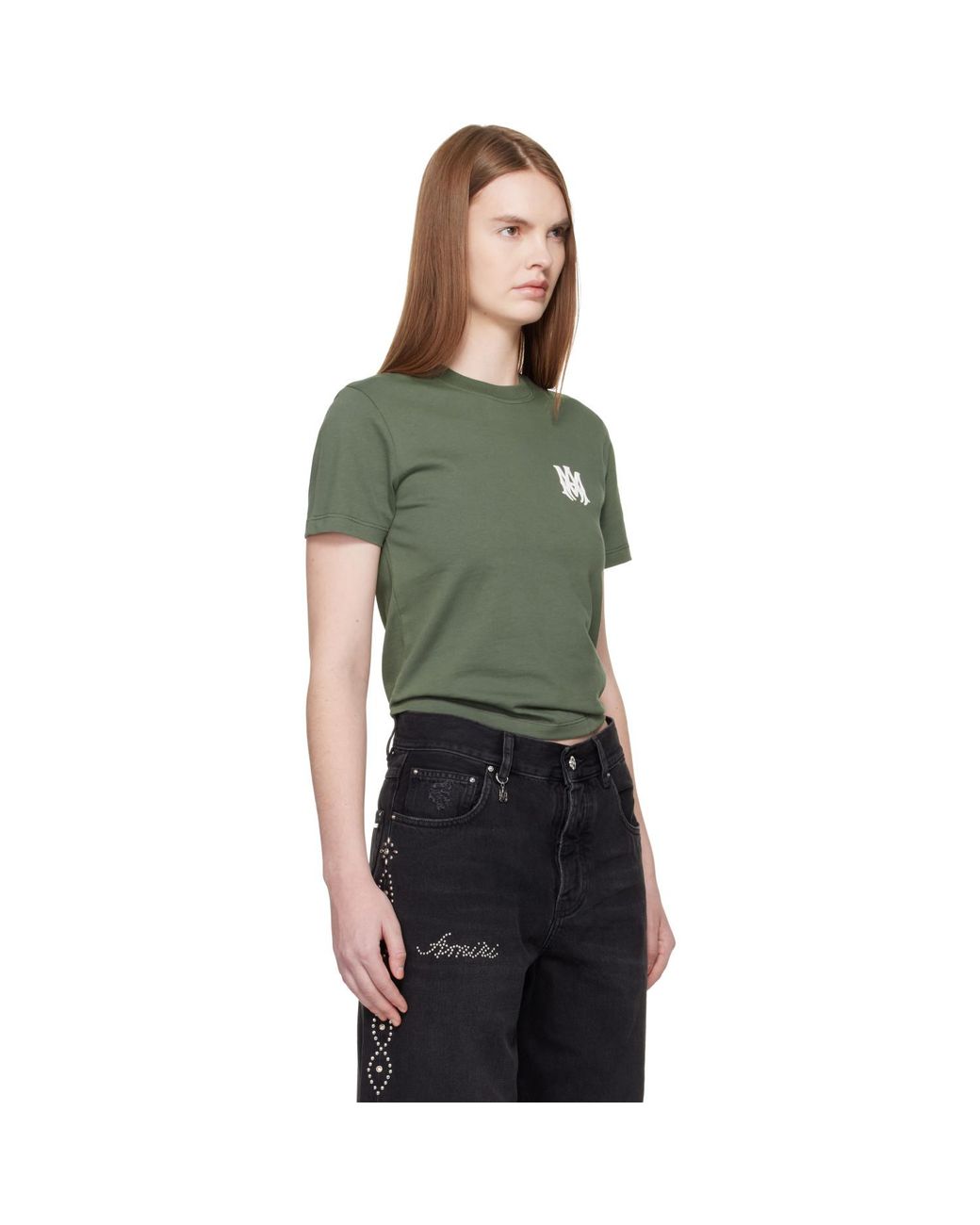 Amiri Green Ma Core Logo T-Shirt