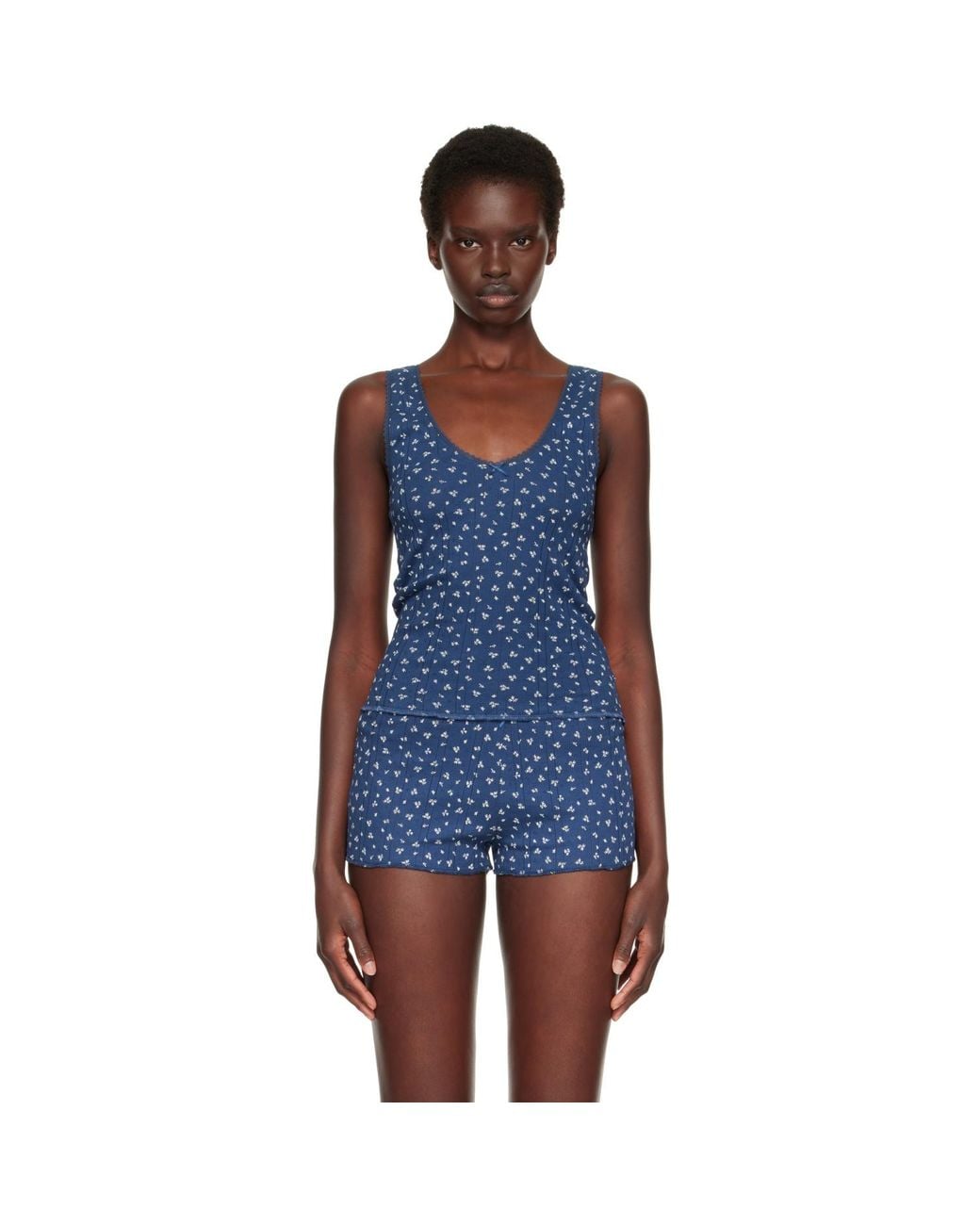 Cou Cou Blue 'The Scoop' Tank Top