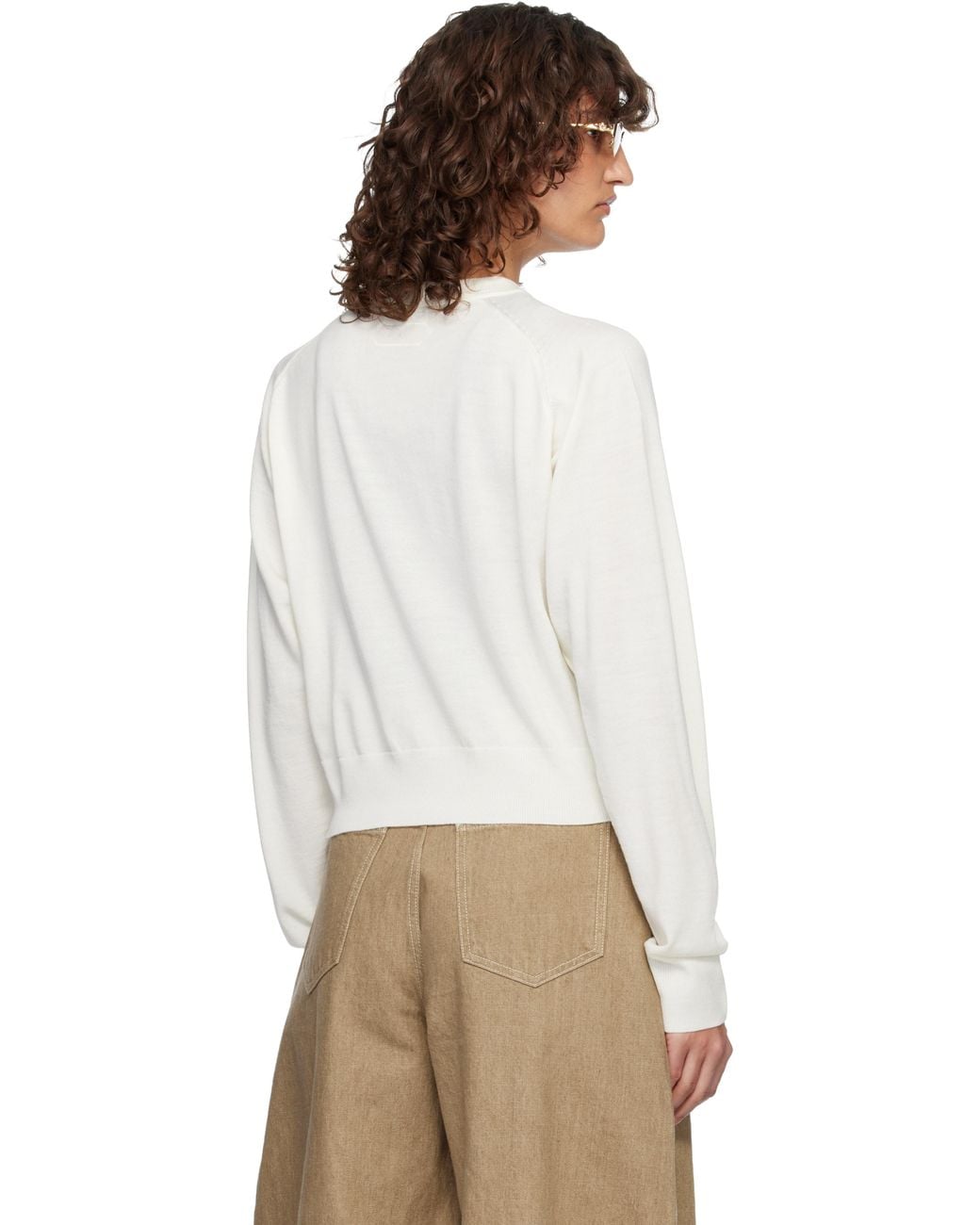 Jacquemus White Off- 'The J' Sweater
