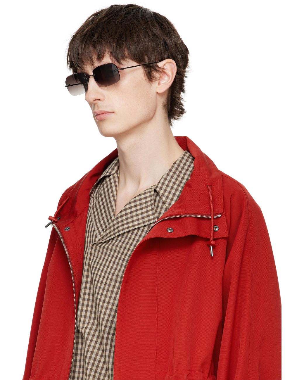 【美品】MATSUDA M5004 Matsuda Official | M5004 Rectangle Sunglasses - Hand Made in