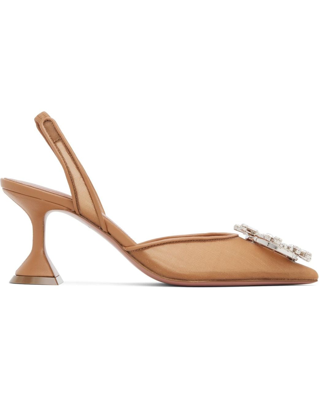 AMINA MUADDI Black Begum Mesh Sling 70 Heels