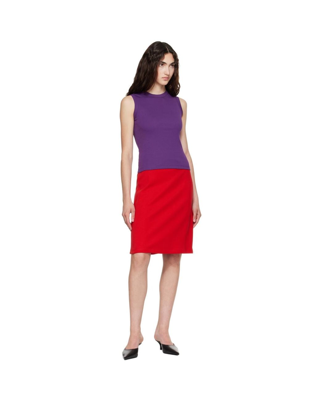 Flore Flore Red Esmé Tank Top