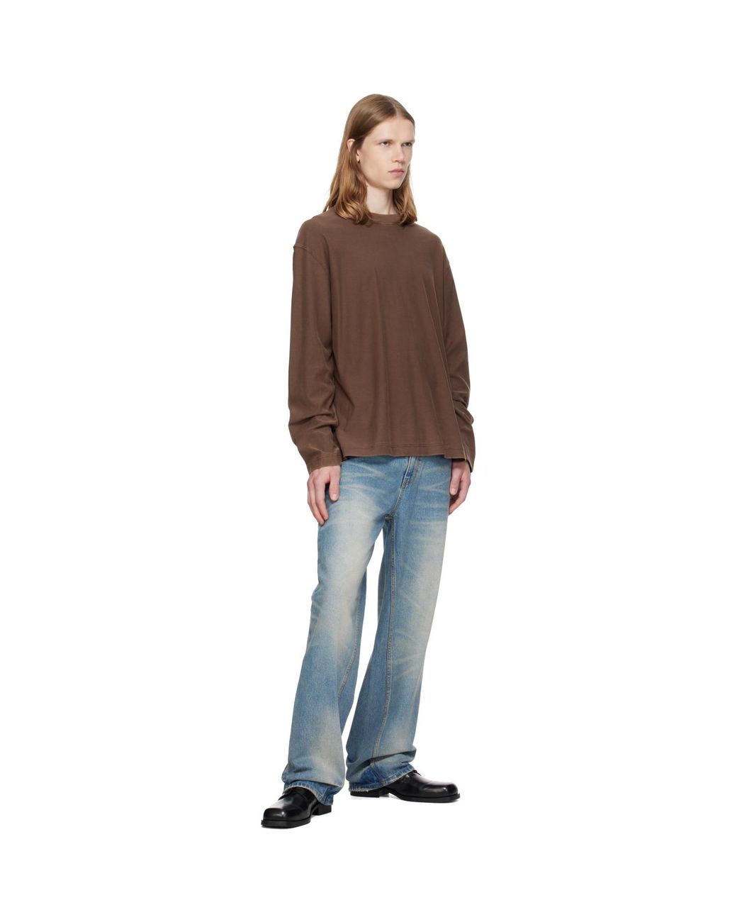 MMIC Brown Veil Longsleeve T-Shirt for men