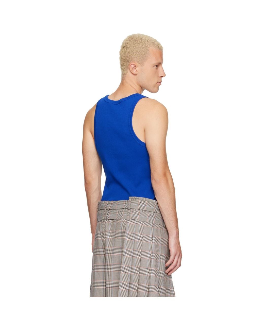 Charles Jeffrey Blue Clash Of Clans Edition Logo Tank Top for men