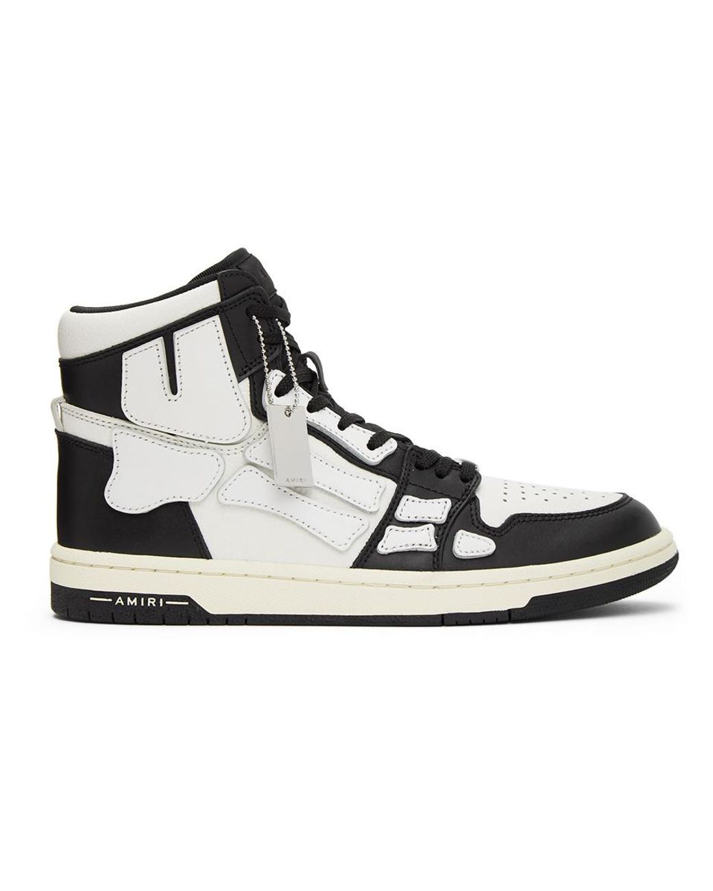 Amiri Black And White Skeleton High-top Sneakers for Men | Lyst