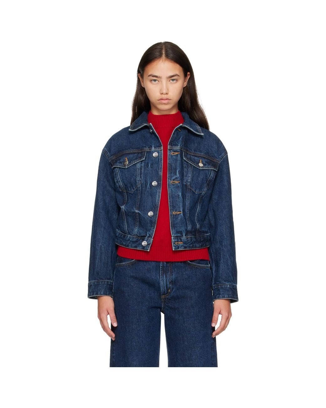 Agolde Blue Veronica Denim Jacket