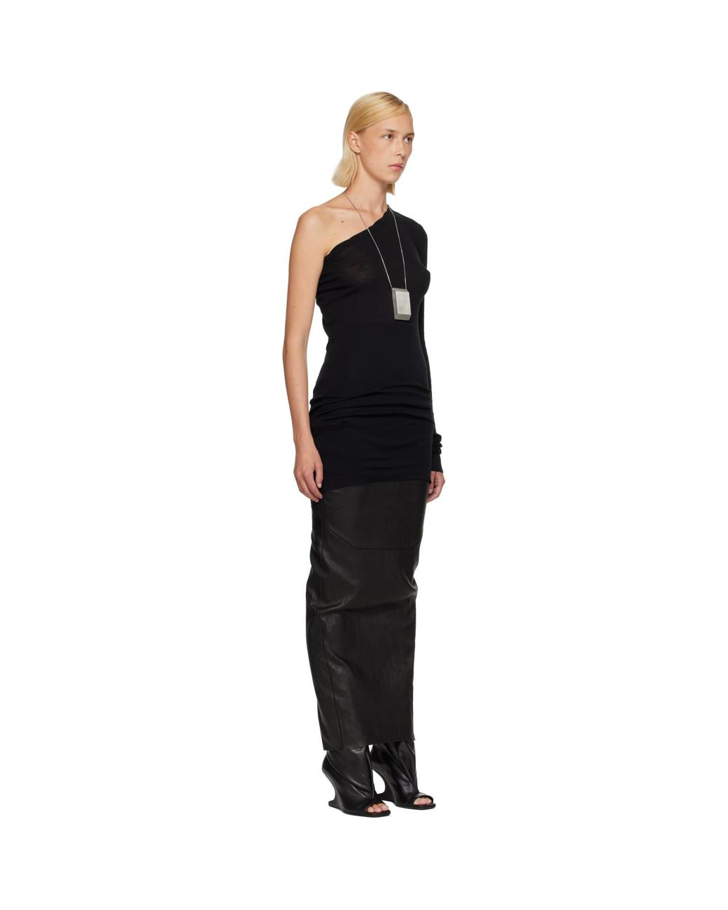 Rick Owens Black Tower Ziggy Minidress