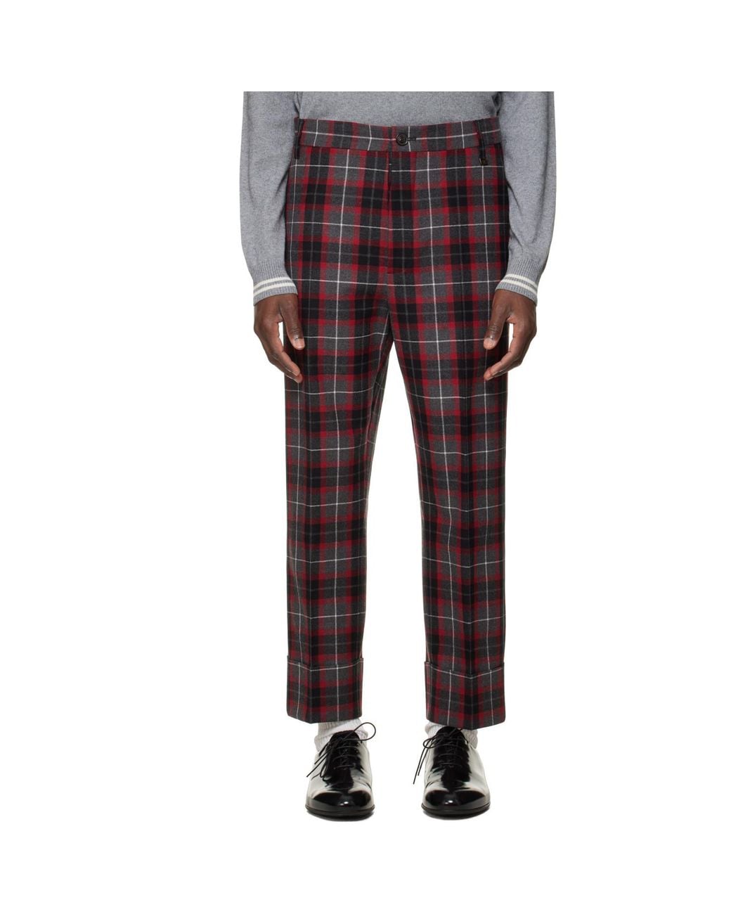 Vivienne Westwood Purple George Turn-Up Trousers for men