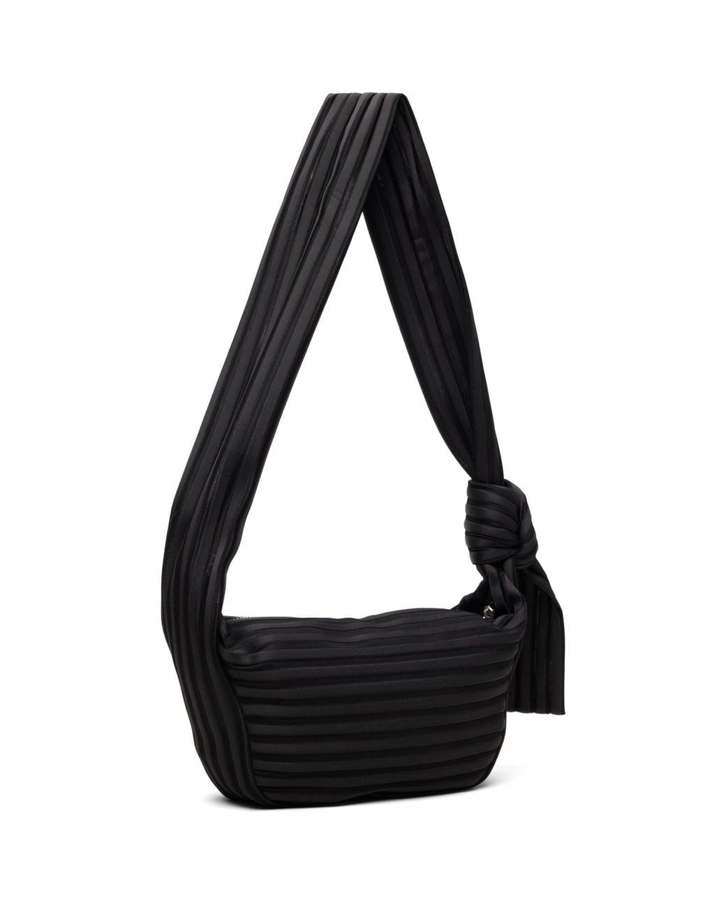 Issey Miyake Black Linear Knit 58 Bag