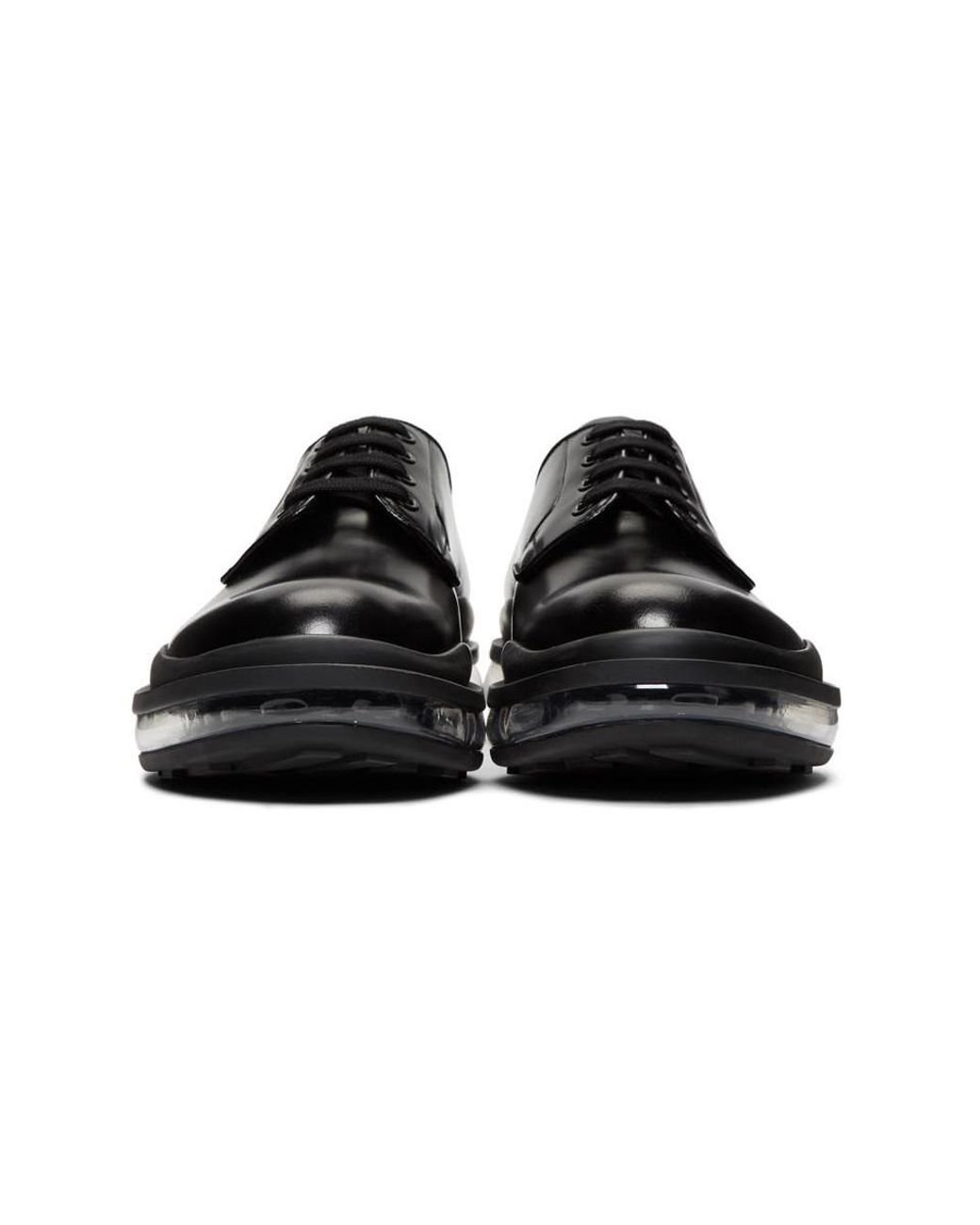 Prada Levitate Brushed Leather Derby Shoes in Black for Men Lyst UK