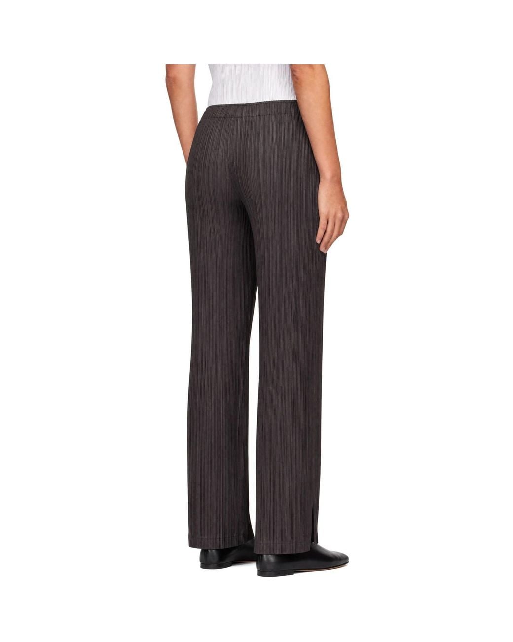 Pleats Please Issey Miyake Gray Thicker Bottoms 2 Trousers