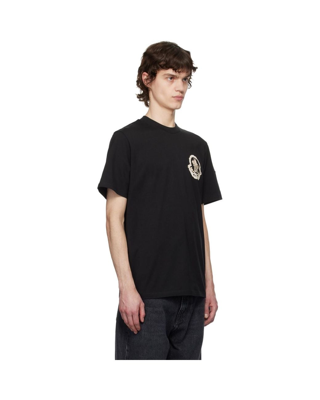 Moncler Black Archivio Creativo T-Shirt for men