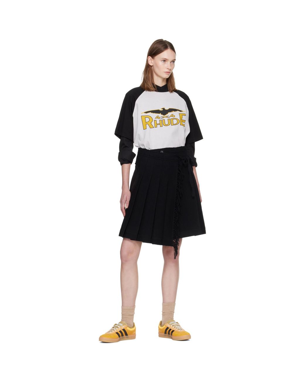 Rhude Black 4X4 Spirit Raglan T-Shirt