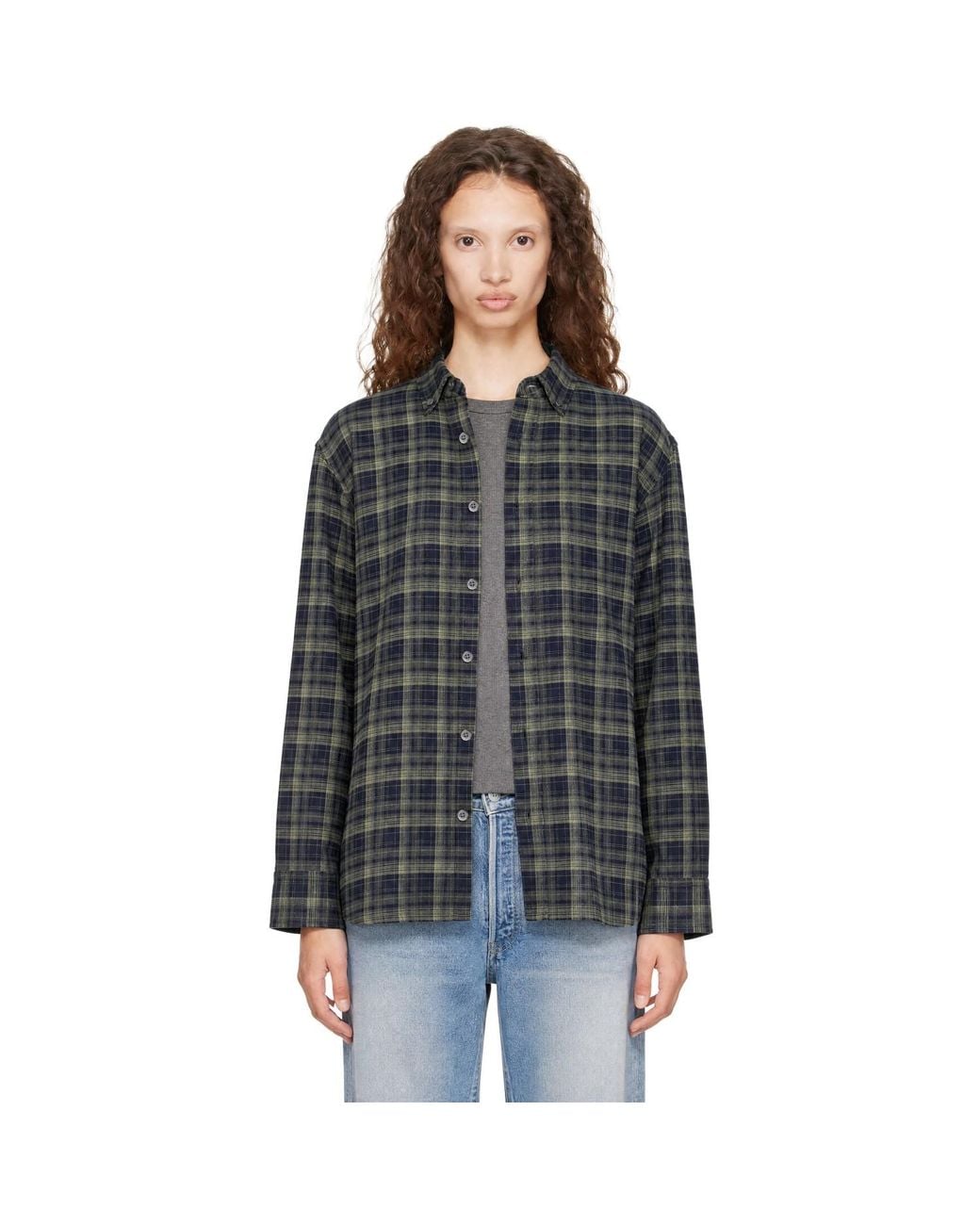 DUNST Black Checked Flannel Bd Shirt