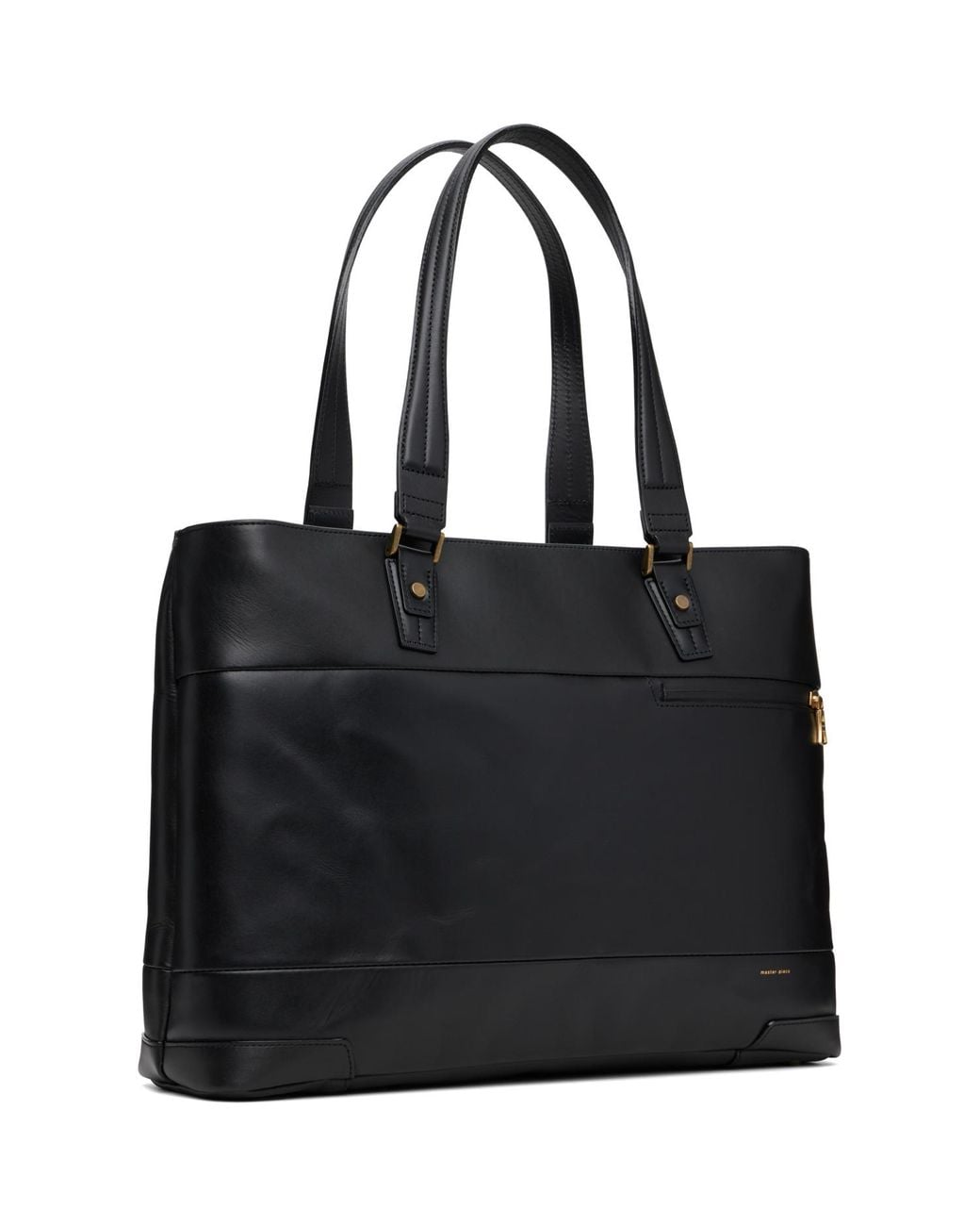 Master Piece Black Gloss Briefcase for men