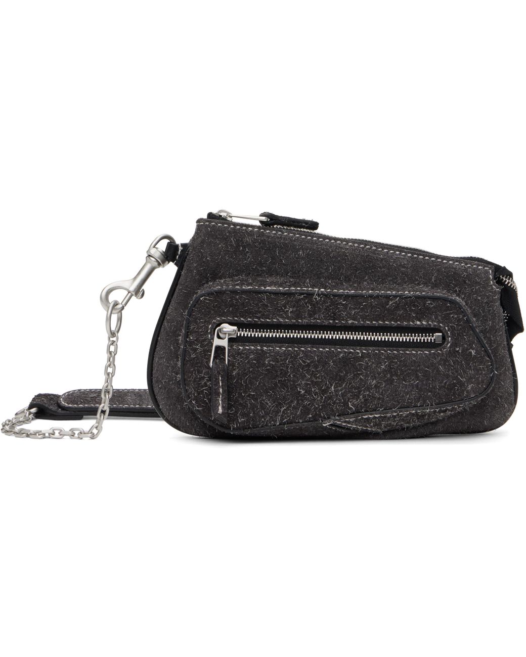 Kiko Kostadinov Trivia Chain Pochette Bag in Black | Lyst
